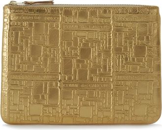 Comme Des Gar&ccedil;ons Sa 5100 Ritssluiting Pouch - Dames - Clutches - Geel - ONE Size - Leer - Tassen