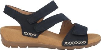 Gabor Blauwe Dames Sandaal - Lichtgewicht Leer - Dames - Sleehakken - Blauw - 36 EU - Leer - Schoenen