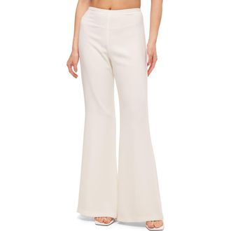 Trina Turk Flare Leg Drop Shot Pant in Whitewash at Nordstrom, Size 2