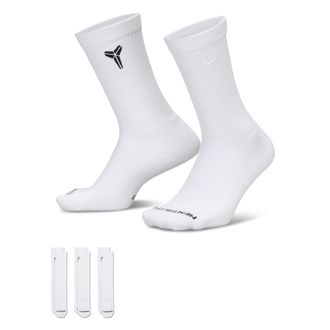 Nike Unisex Everyday Elevated Kobe Crew Socks (3 Pairs) in Multicolor | IM7652-901