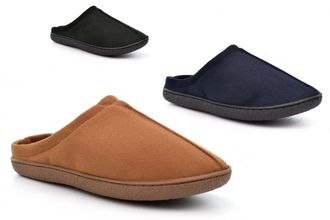 Generic Mens Lightweight Slippers Size 6 Boys Slipper Size 6 Mens Comfort Slippers Slip On Slipper Slip On Comfort Lightweight Sizes 6-12 Black/Navy/Tan 11 UK