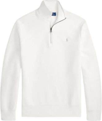 Polo Ralph Lauren Su&eacute;ter de punto con media cremallera y textura - Knitwear - Hombre - Blanco - XS