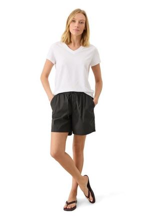 Pact Organic Cotton Softspun Essential V-Neck Tee in White at Nordstrom, Size Xx-Large