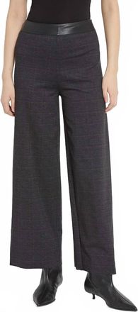 Lyss&eacute; Denver High Waist Leg Printed Ponte Pant In Midnight Manor Plaid