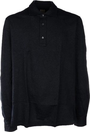 4funkyflavours Polo Shirt met lange mouwen - Heren - Polos - Blauw - XL - Tops