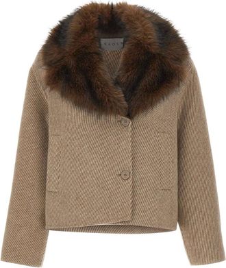 Kaos Chaqueta corta de espiga - Jackets - Mujer - Beige - M