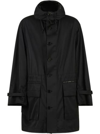 Marni water-resistant hooded parka - men - Polyester/Cotton - 48 - Black