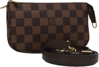 Louis Vuitton Pre-owned Canvas pouches - Dames - Vintage Clutch - Bruin - ONE Size - Vintage
