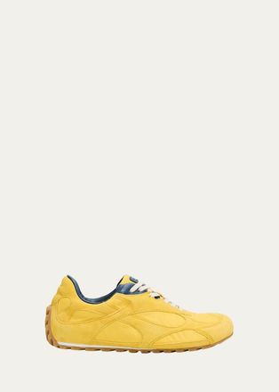Bottega Veneta Orbit Flash Suede Low-Top Sneakers