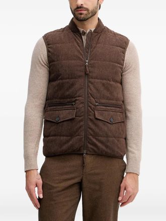 Benetton corduroy zip-up jacket - Marrone