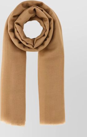 Ferragamo cashmere scarf fringed hems