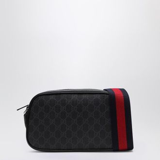 Gucci Gg Supreme Fabric Shoulder Bag Black/Grey