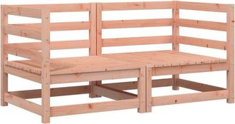 vidaXL Sof&aacute;s Esquineros Jard&iacute;n 2 Uds Madera Maciza Douglas 70x70x67cm Vidaxl