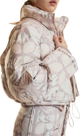 Cynthia Rowley Puffer Jacket in Taupe Multi at Nordstrom, Size X-Small
