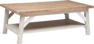 Atmosphera Tavolino Olbia In Acacia 120x70cm Bianco Atmosphera Cr&eacute;ateur DInt&eacute;rieur