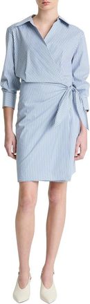 Vince Furrow Stripe Wrap Dress