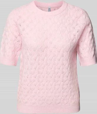Pieces Regular Fit Pullover mit Woll-Anteil Modell LELOU in Rosa, Gr&ouml;&szlig;e XL