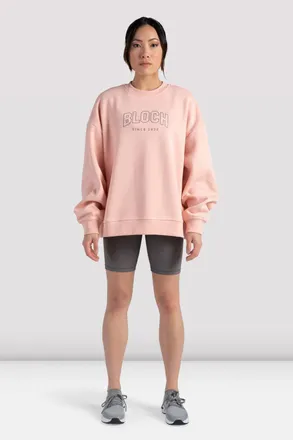 Bloch Off-Duty Terry Crew Sweatshirt, Blush