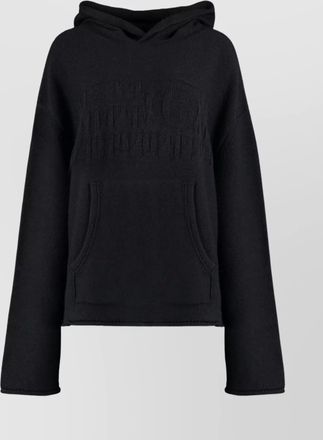 Maison Margiela knitted hoodie front pocket