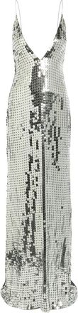 New Arrivals Claudie Sequin-embellished Maxi Dress - Grey - 38 (UK10 / S)