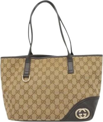 Gucci Pre-owned Tote Bags, female, Brown, Size: ONE SIZE Pre-owned Vintage Tote Bag