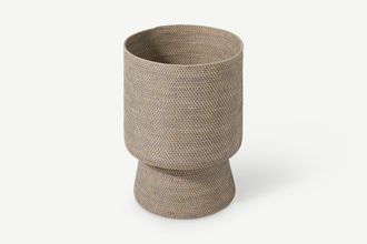 MADE.COM Hadid Uebertopf, Rattan in Grau