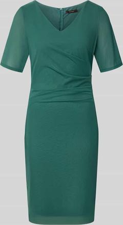 Vera Mont Regular Fit Midikleid in semitransparentem Design in Dunkelgruen, Gr&ouml;&szlig;e 36