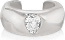 Ettika Hammered Ear Cuff in Silver at Nordstrom