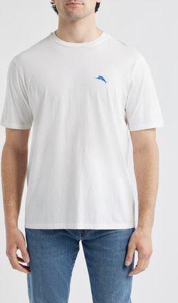 Tommy Bahama Threes a Party Cotton Graphic T-Shirt in White at Nordstrom, Size Xxx-Large