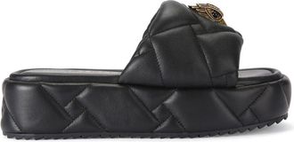 Kurt Geiger Kensington Puff leather flatform sandals - women - Leather - 36.5 - Black