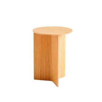 HAY Ronde Houten Slit Tafel - unisex - Tafels - Beige - ONE Size - Home