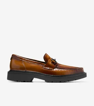 Cole Haan Mens Broome Grand Lug Sole Bit Loafers - Brown Size 10.5