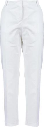 Pinko Cigarette-Fit Stoffen Stitch Broek - Dames - Chinos - Wit - S - Broeken