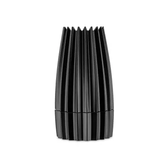 Alessi Grind Wal03 B - Molinillo De Sal De Dise&ntilde;o En Aluminio Fundido, Negro