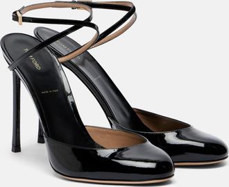 Tom Ford Patent leather slingback pumps