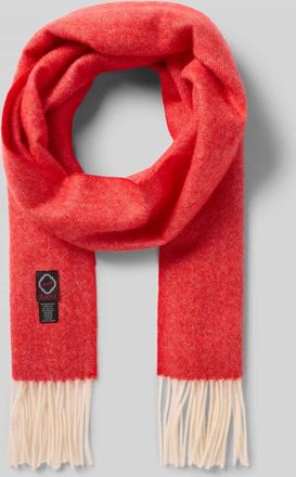 Ascot Schal aus Woll-Kaschmir-Mix in Rot, Größe 1