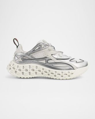 Gucci GG cub3d Matte Demetra and Mesh Runner Sneakers