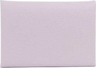 Herm&egrave;s Pink Epsom Leather Coin Purse/Coin Case (Pre-Owned)