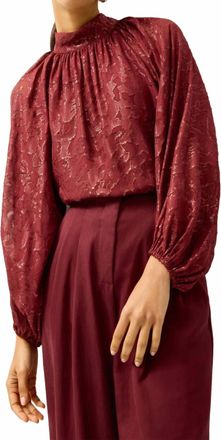 Marie Oliver Oryan Blouse In Port