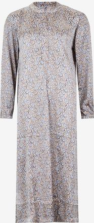 Hemisphere Midi-Tunikakleid aus Seide mit Print Farus