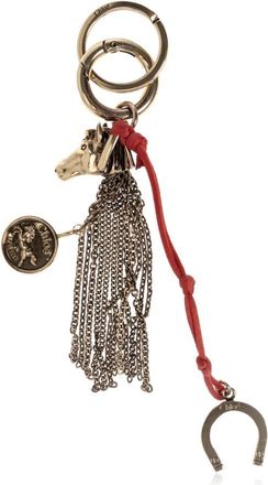 Chlo&eacute; Symbols Chain Paarden Tas Bedel - Dames - Sleutelhangers & Tashangers - Geel - ONE Size - Polyester - Accessoires