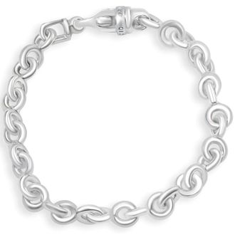 Pompeii3 Mens 14k Gold (45gram) or Platinum (73gram) 8.5mm Link Bracelet 8.5
