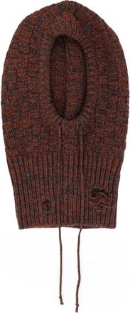 Maison Margiela Wool Blend Balaclava With Distressed Effect-Uomo