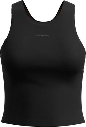 Icebreaker Merino 150 Active Cropped Bra-Tank Merinoshirt f&uuml;r Damen | schwarz