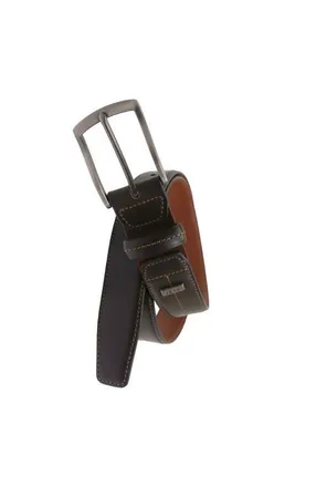 Izod Mens Elastic Power Stretch Leather Belt in Brown at Nordstrom, Size X-Large