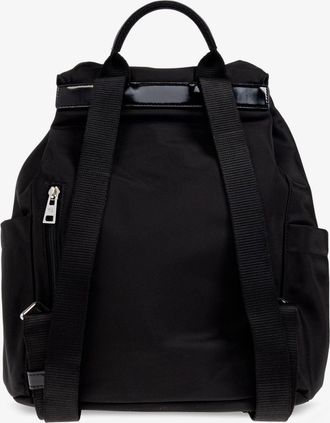 Tory Burch Womens Nylon Backpack Virginia Black Polyamide Backpacks