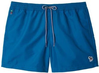 Paul Smith Zebra Logo Swim Trunks in Cobalt Blue at Nordstrom, Size X-Large