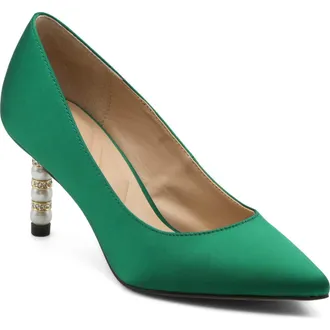 Charles by Charles David Sienna Pointed Toe Pump in Emerald at Nordstrom, Size 8.5
