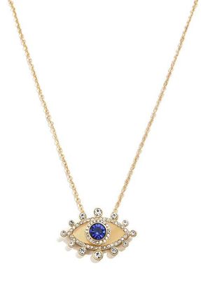 BaubleBar Evil Eye Pendant Necklace in Blue at Nordstrom