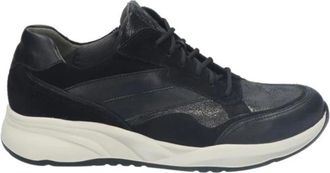 Durea Schoenen, Dames, Zwart, 38 EU, Leer, 6308 Sneaker